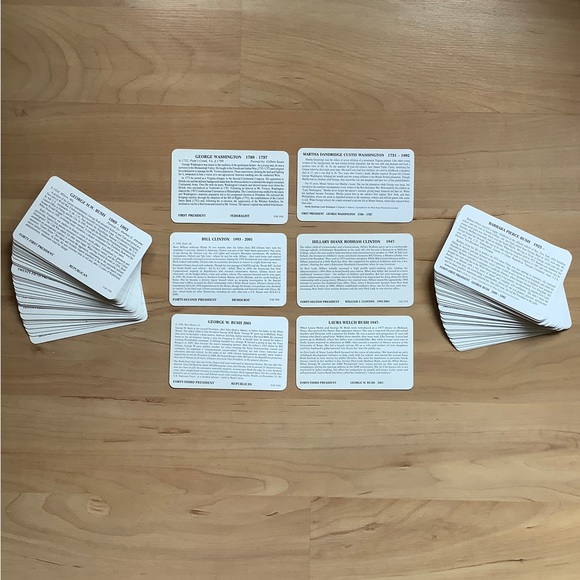 Flash Cards Presidents & First Ladies of the US Lot of 2 - Picture 4 of 4